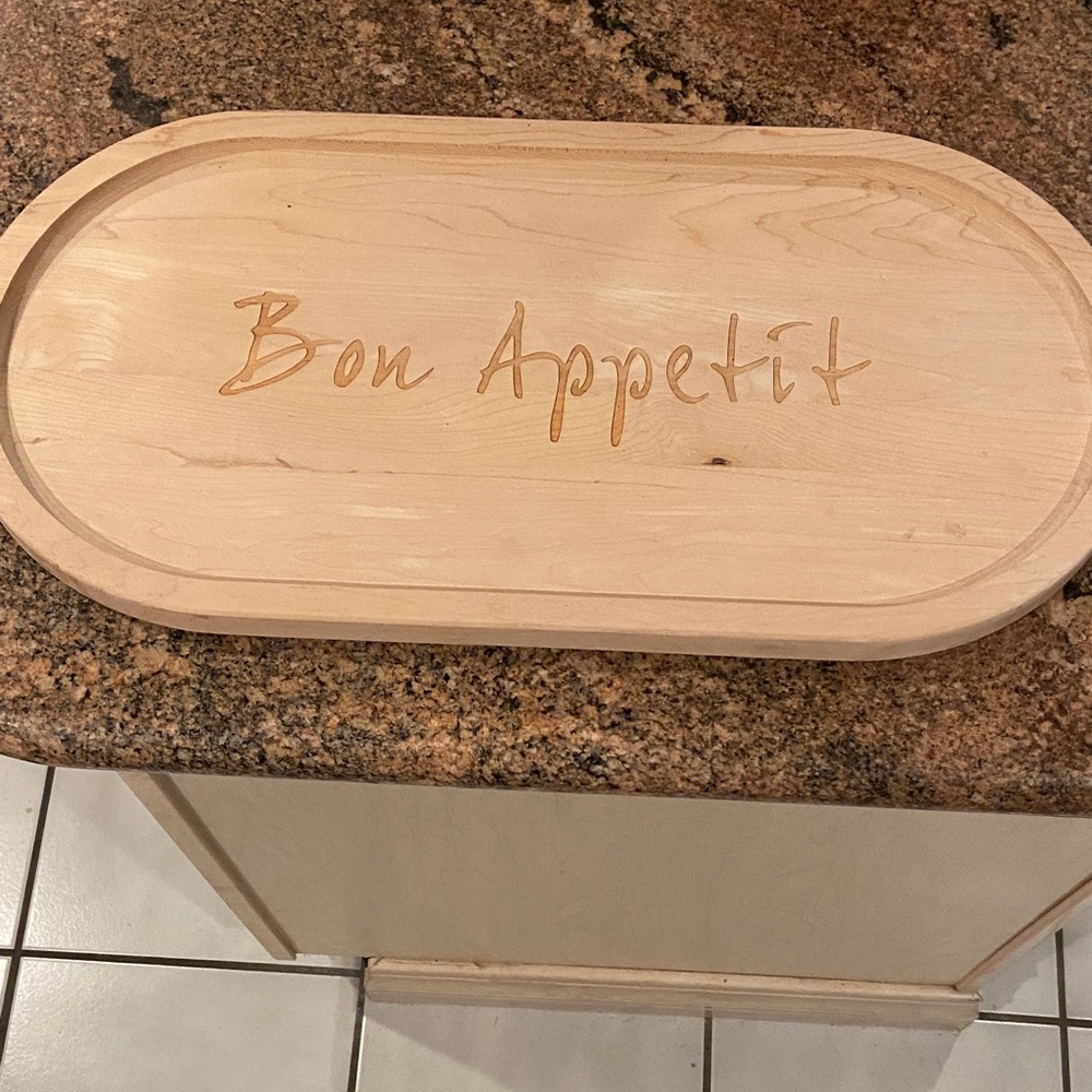 Bon Appetit Wooden Serving Tray